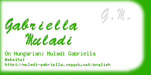 gabriella muladi business card